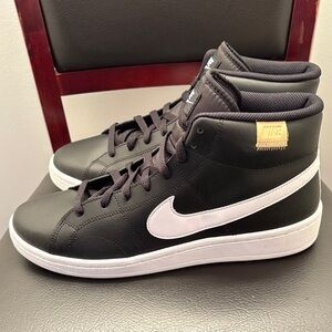 Nike‎ Court Royal 2 Mid Men's Black and White Sneakers Size 10